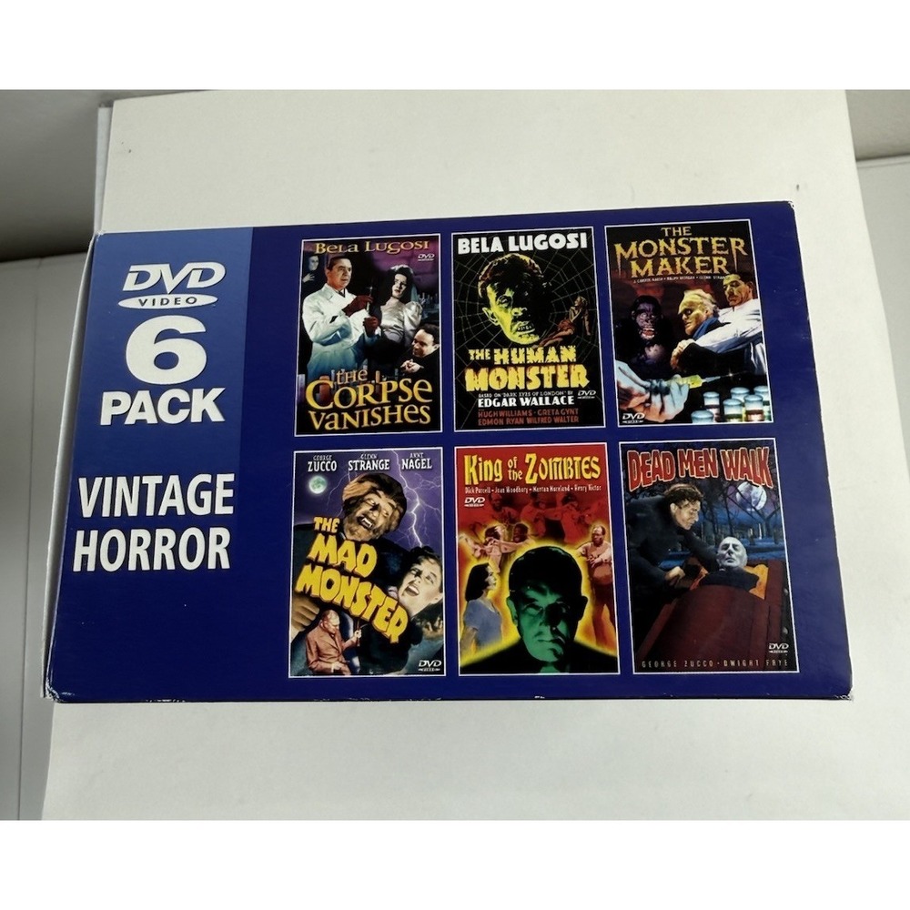 Y2K 2002 Vintage Horror 6 Disc DVD Set New Unused Corpse Vanishes Dead Man Walk - Picture 6 of 6